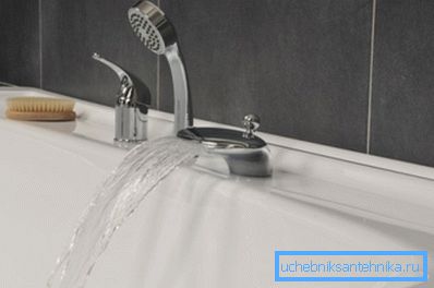 Змішувач для ванної. Змішувач для ванної.
