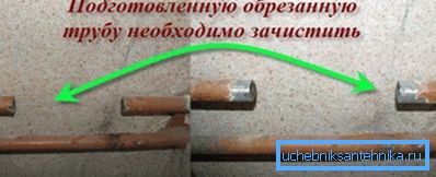 Знімаємо фаску і зачищаємо. Знімаємо фаску і зачищаємо.