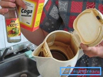 Сода і оцет - ефективні засоби боротьби з засмічення Сода і оцет - ефективні засоби боротьби з засмічення