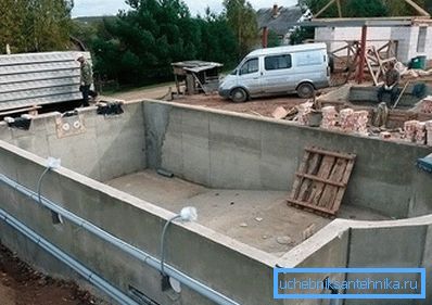 Спорудження бетонного басейну Спорудження бетонного басейну