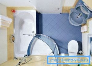 3088 Спільний душовою блок з ванною