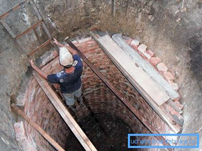 Будівництво ями з битої цегли Будівництво ями з битої цегли