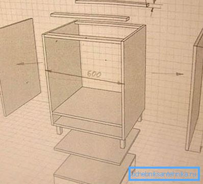 Тумба під раковину на кухню своїми руками - схема-креслення Тумба під раковину на кухню своїми руками - схема-креслення
