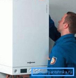 Установка газового котла на стіну