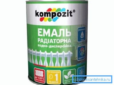 Водно-дисперсійна емаль для радіаторів опалення Водно-дисперсійна емаль для радіаторів опалення