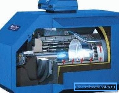 Рідкопаливний котел може бути легко переобладнаний під використання газу Рідкопаливний котел може бути легко переобладнаний під використання газу