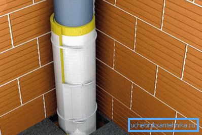 Звукоізолюючий стакан в міжповерховому перекритті